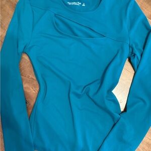 Abercrombie & Fitch Turquoise Long Sleeve Bodysuit